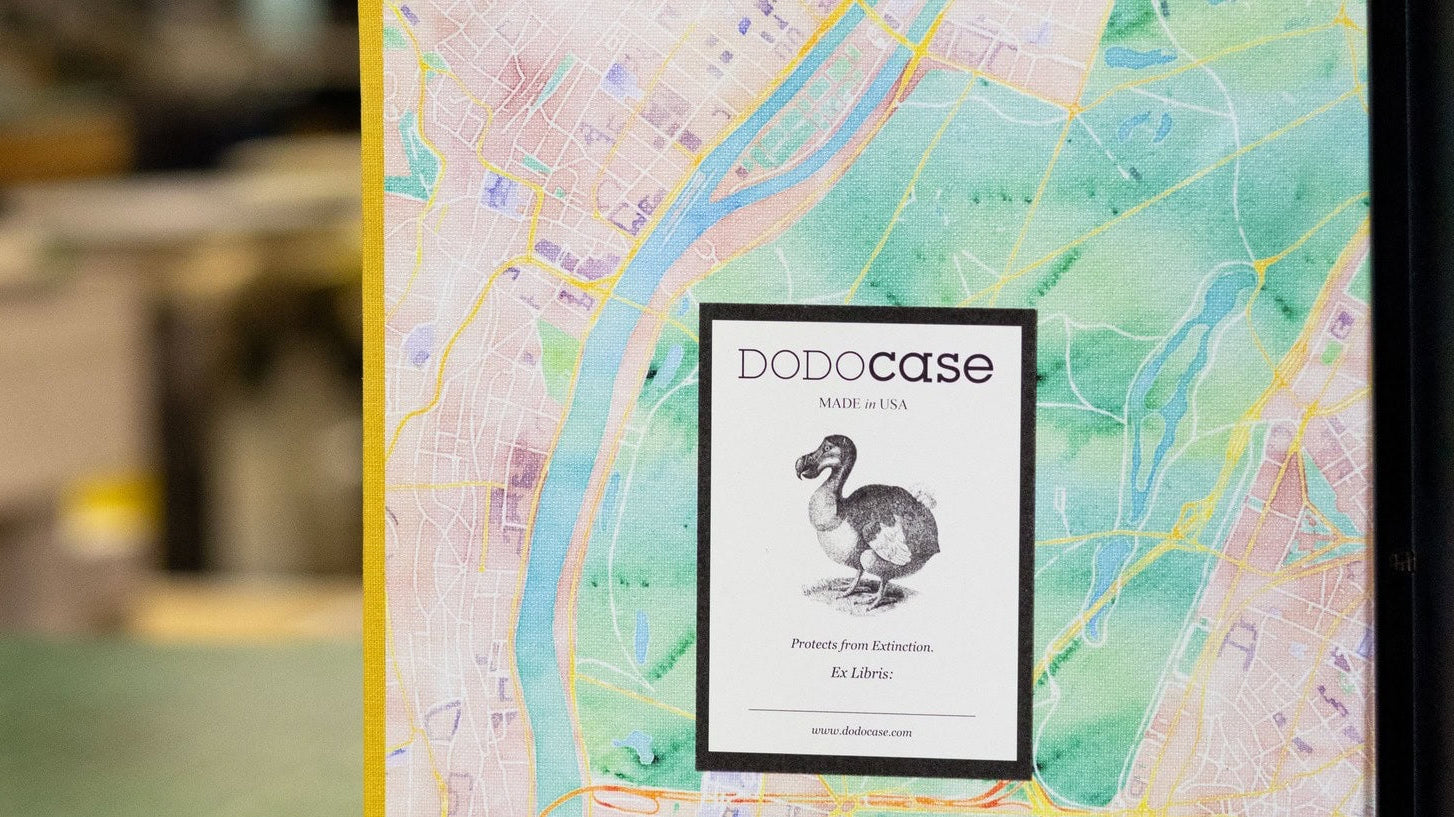 iPad case with custom map interior