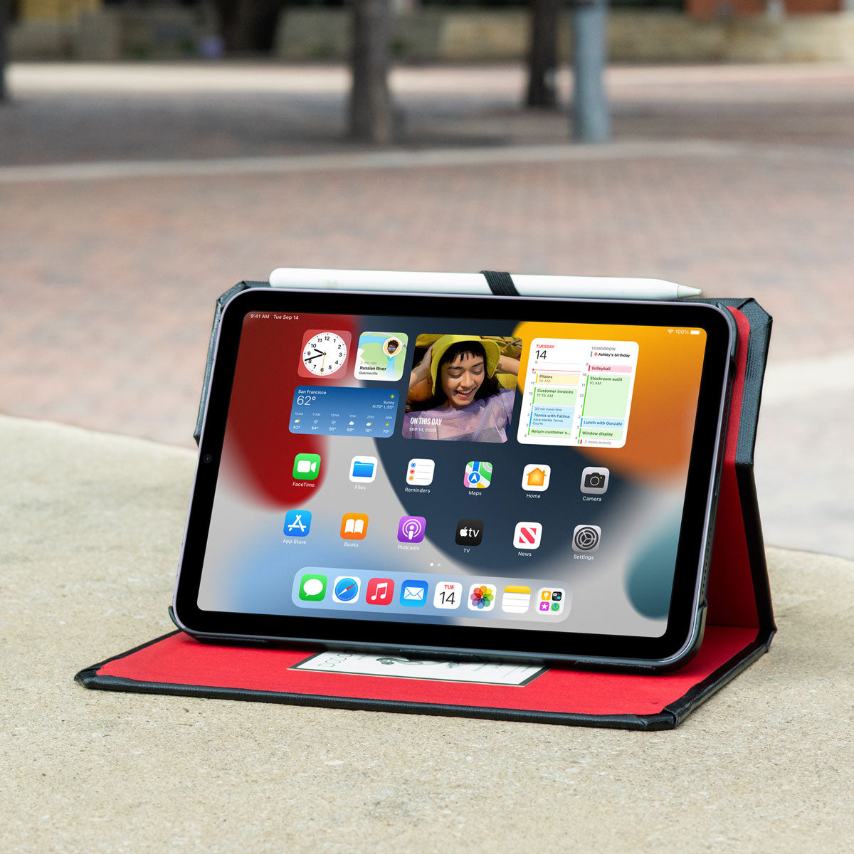 Black iPad Mini Case Horizontal View