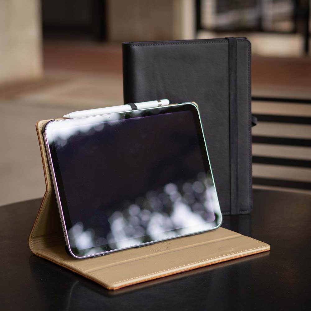 English Bridle Leather iPad Cases Standing