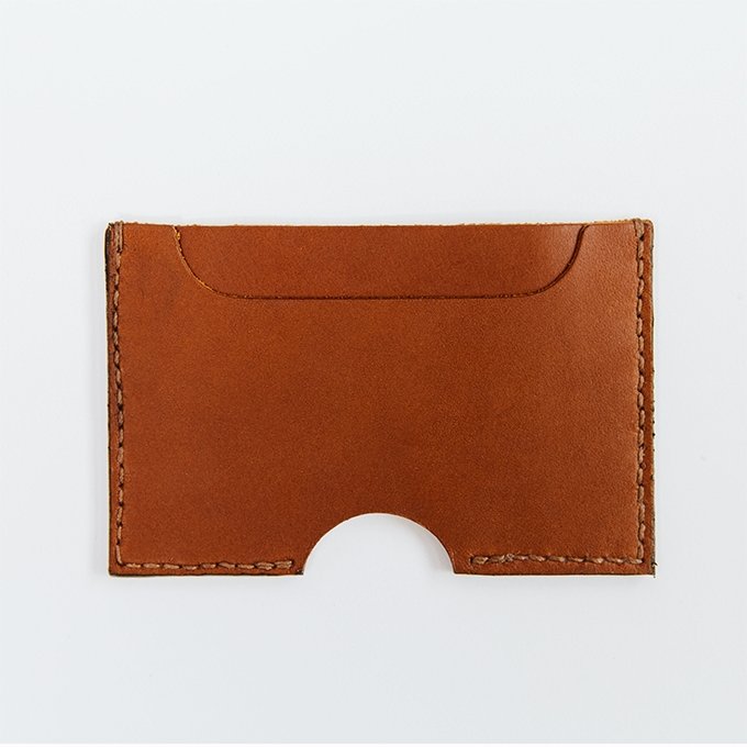 Slim Two Pocket Premium Leather Card Wallet - Leathercraft from DODOcase