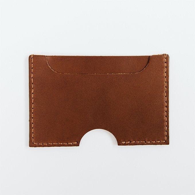 Slim Two Pocket Premium Leather Card Wallet - Leathercraft from DODOcase
