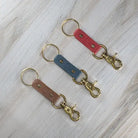 Colorful Leather & Brass Keyring DODOcase