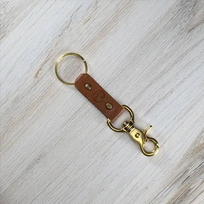 Colorful Leather & Brass Keyring DODOcase