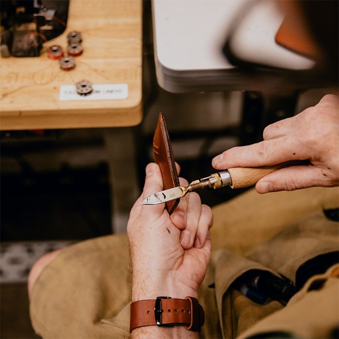 Slim Two Pocket Premium Leather Card Wallet - Leathercraft from DODOcase