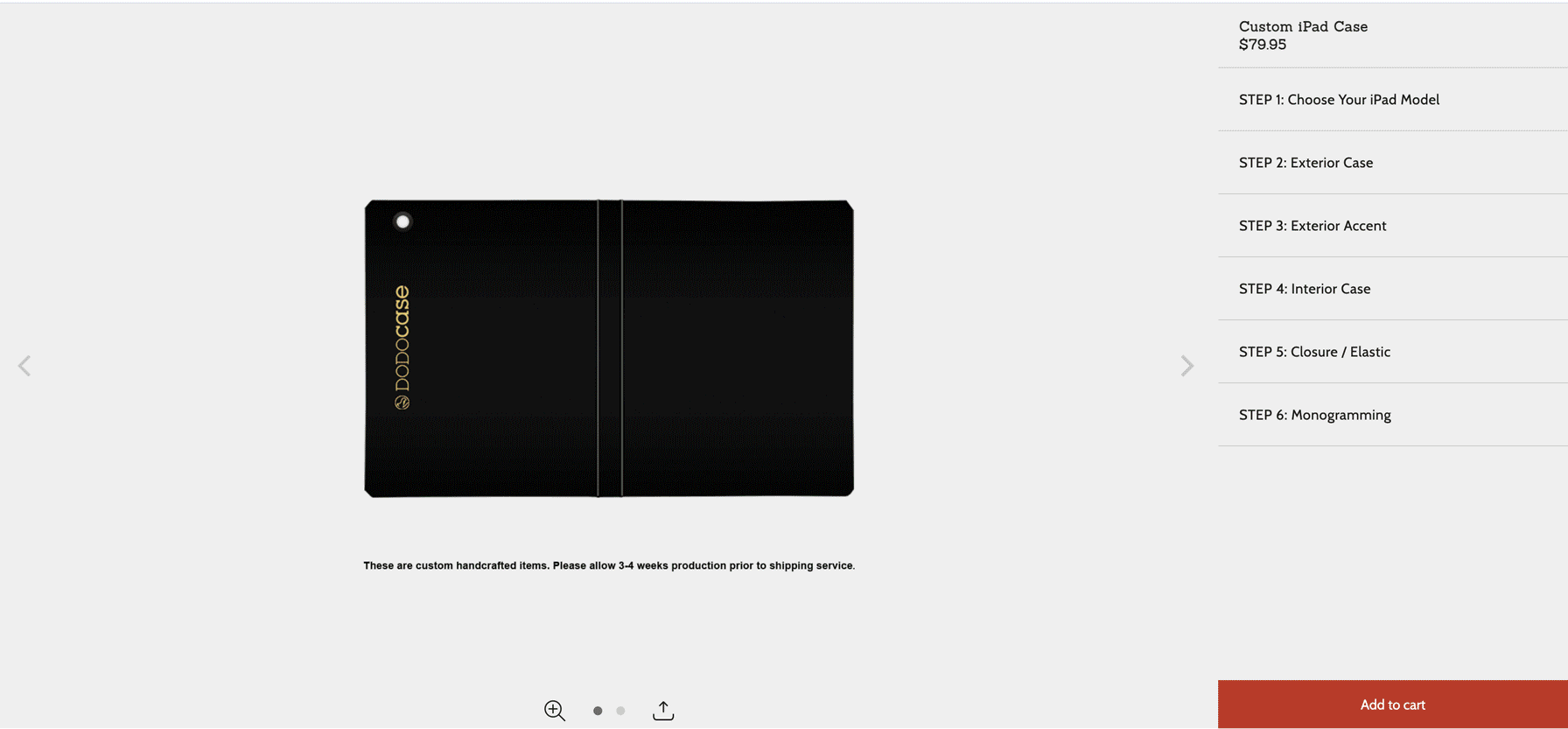 Custom iPad Cases gif showing all the different options to choose from