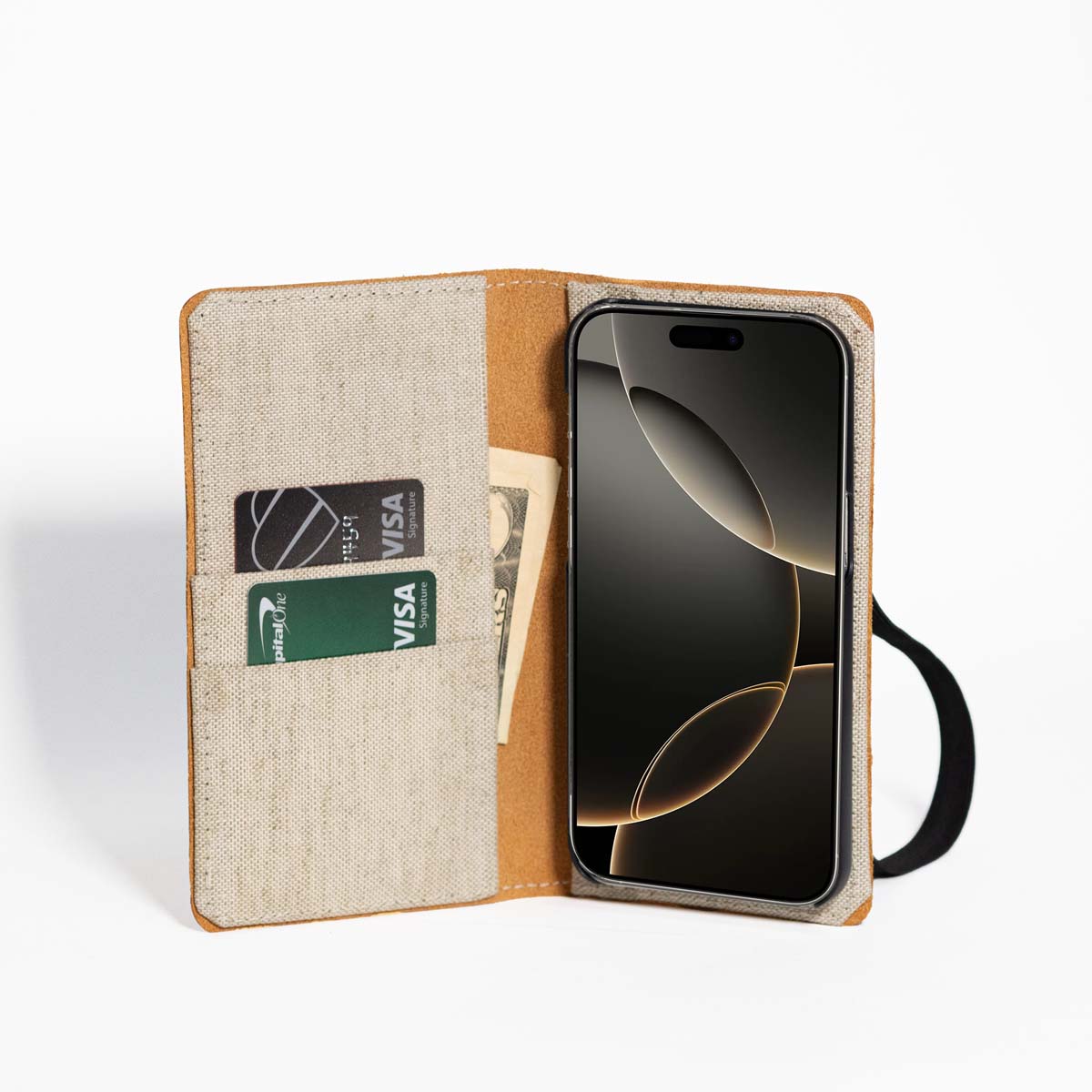 English Bridle Leather Angle View iPhone Case | Only from