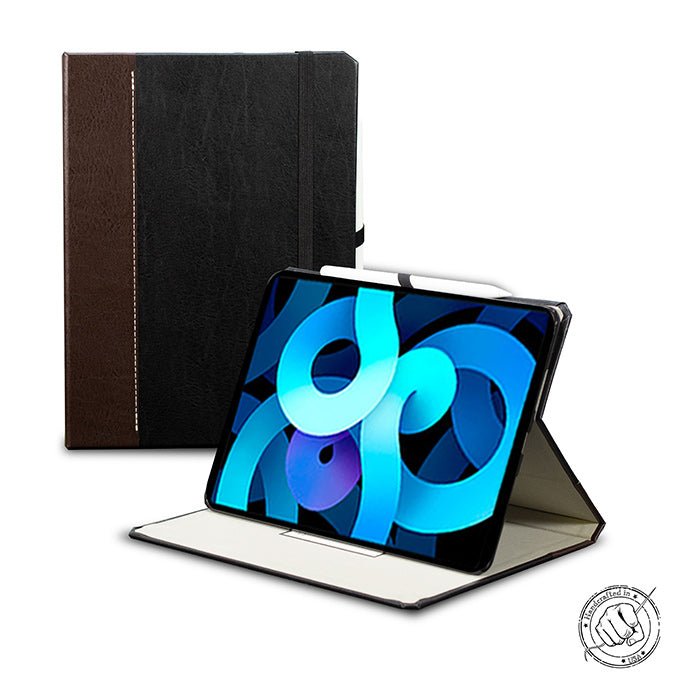 Black & mahogany leather iPad Case