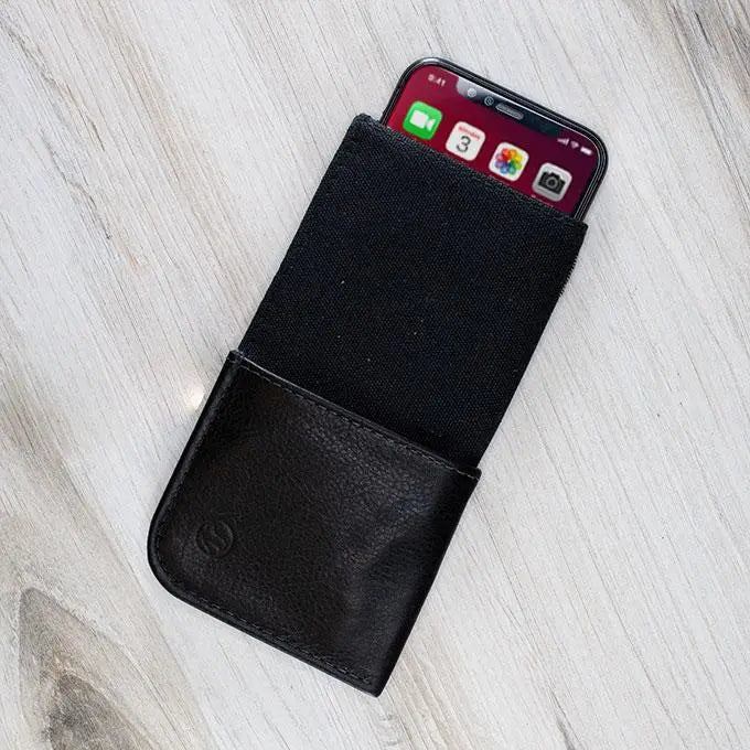 Wallet with outlet mobile pouch