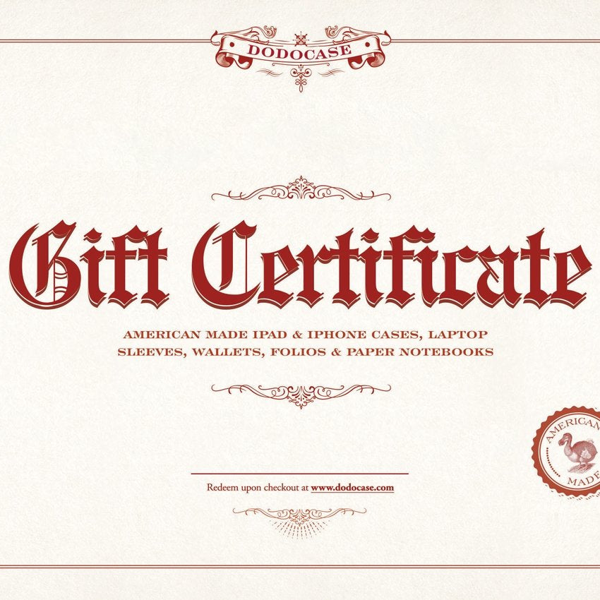 E-Gift Certificate DODOcase